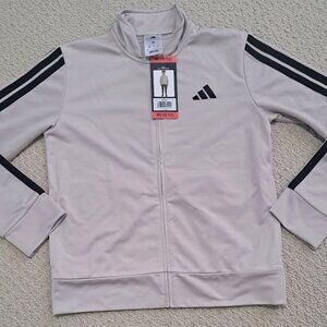 Adidas Youth Tricot Track Jacket - Natural Beige
